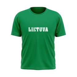 Marškinėliai vyrams su Lietuvos himnu ant nugaros