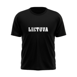 Marškinėliai vyrams su Lietuvos himnu ant nugaros
