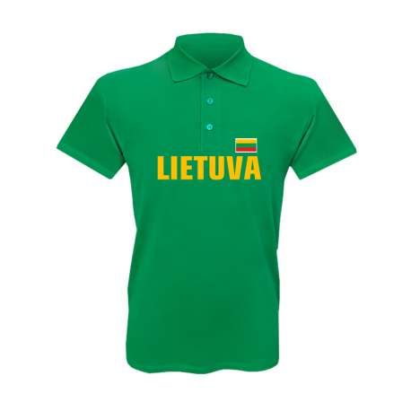 Polo marškinėliai vyrams su Vyčiu ant nugaros