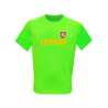 Marškinėliai sporty neon vaikams su vėliavėle ant nugaros