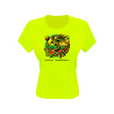 Marškinėliai sporty neon moterims