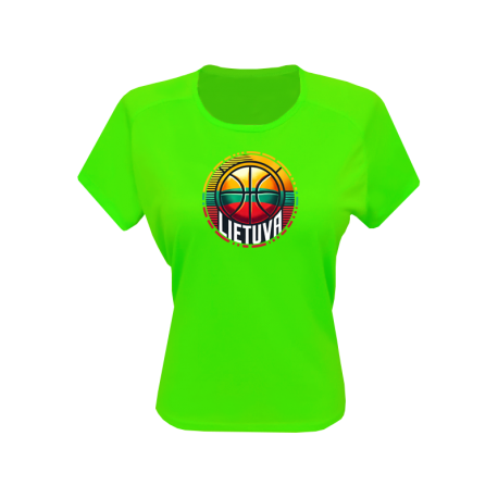 Marškinėliai sporty neon moterims