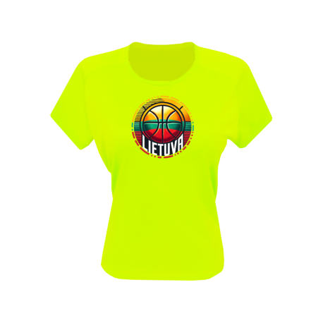 Marškinėliai sporty neon moterims