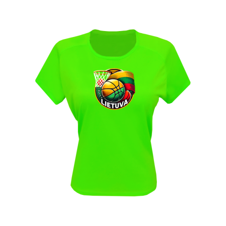 Marškinėliai sporty neon moterims