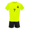 Futbolo apranga vaikams su vardiniu numeriu ir vėliavėle ant nugaros 6 - 12 m.